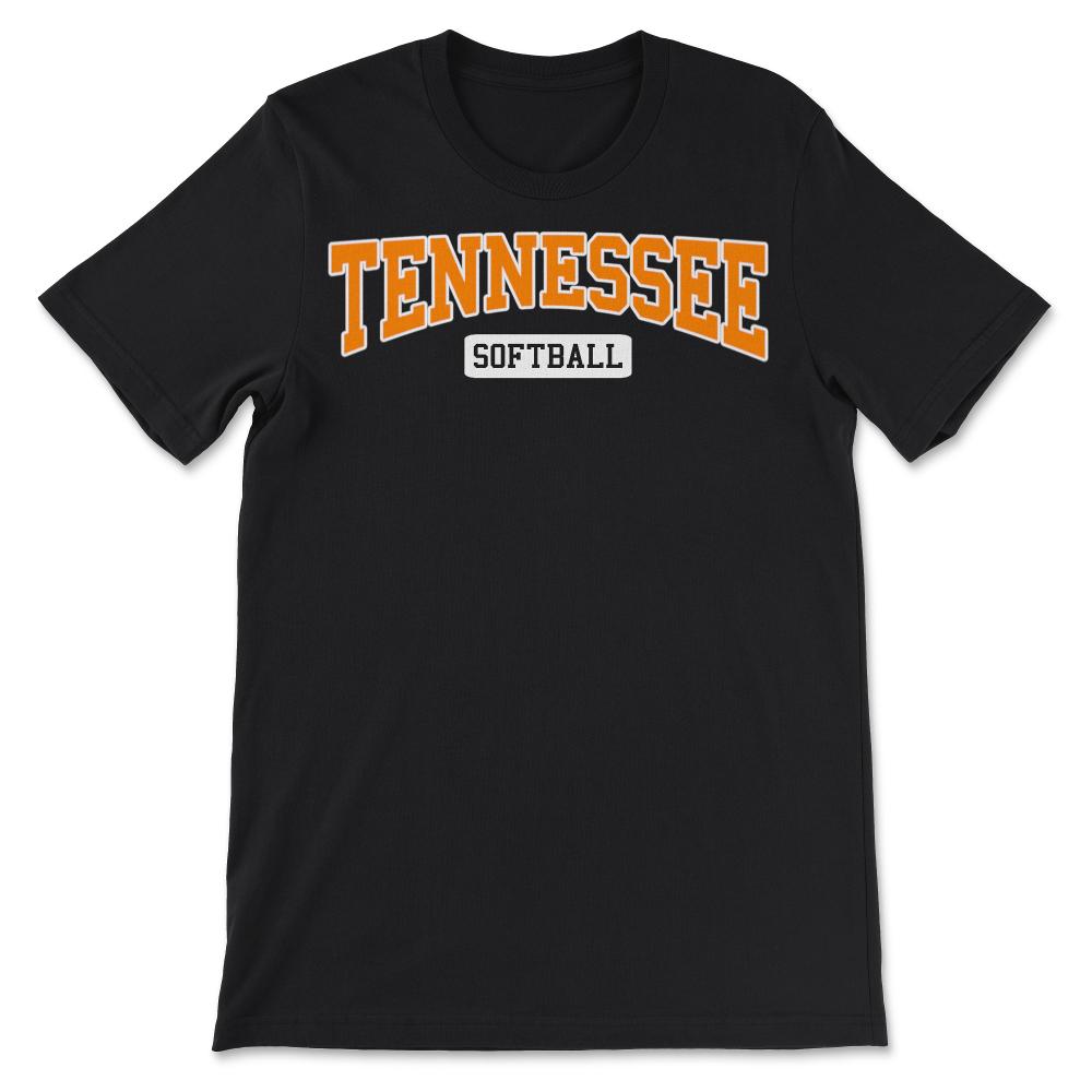 Tennessee Softball Classic Retro Style Softball Player - Unisex T-Shirt - Black