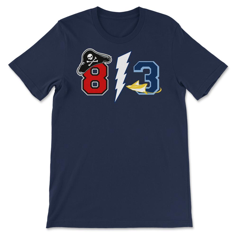813 Tampa Florida Sports Fan Team Area Code - Unisex T-Shirt - Navy