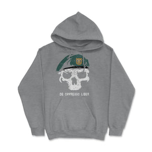 Army Special Forces De Oppresso Liber Green Beret 1st SFG Airborne - Hoodie - Grey Heather