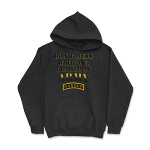 Don't Mess With Me, I Raised an Army Ranger Military Mom and Dad Gift - Hoodie - Black