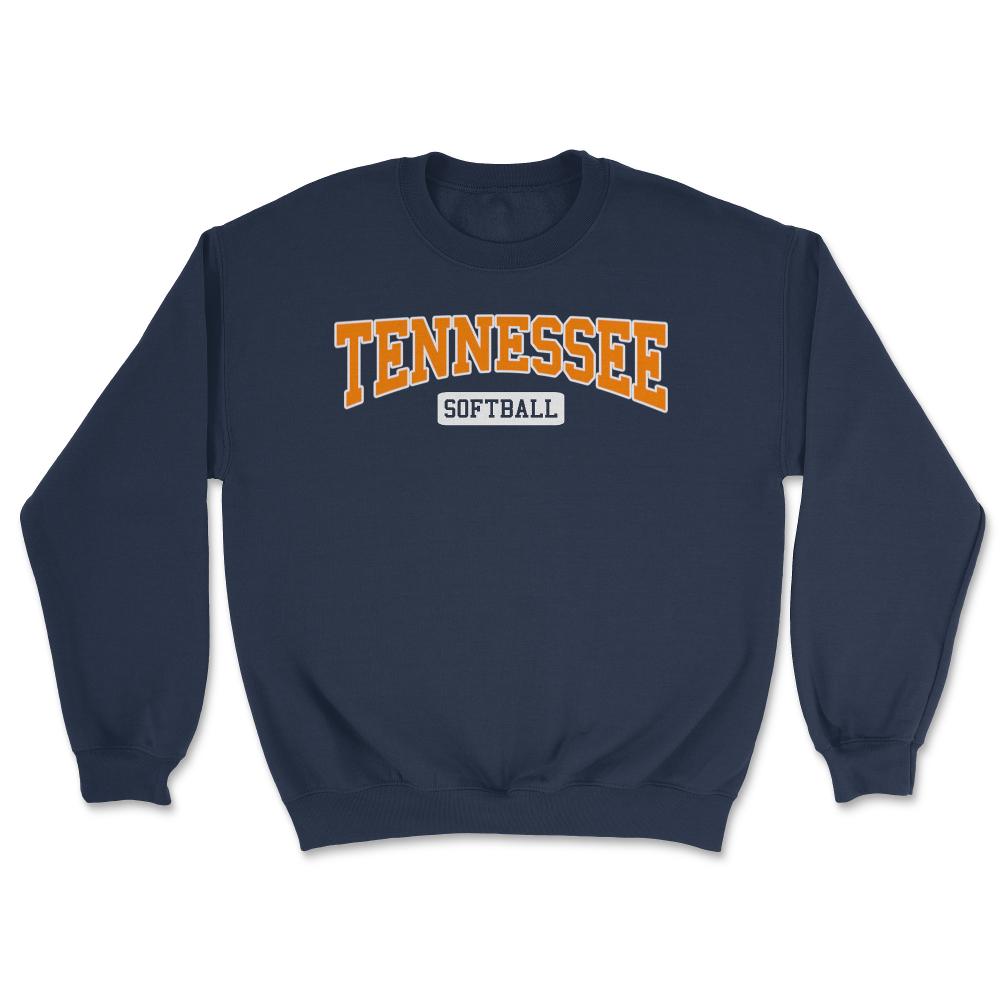 Tennessee Softball Classic Retro Style Softball Player - Unisex Sweatshirt - Navy