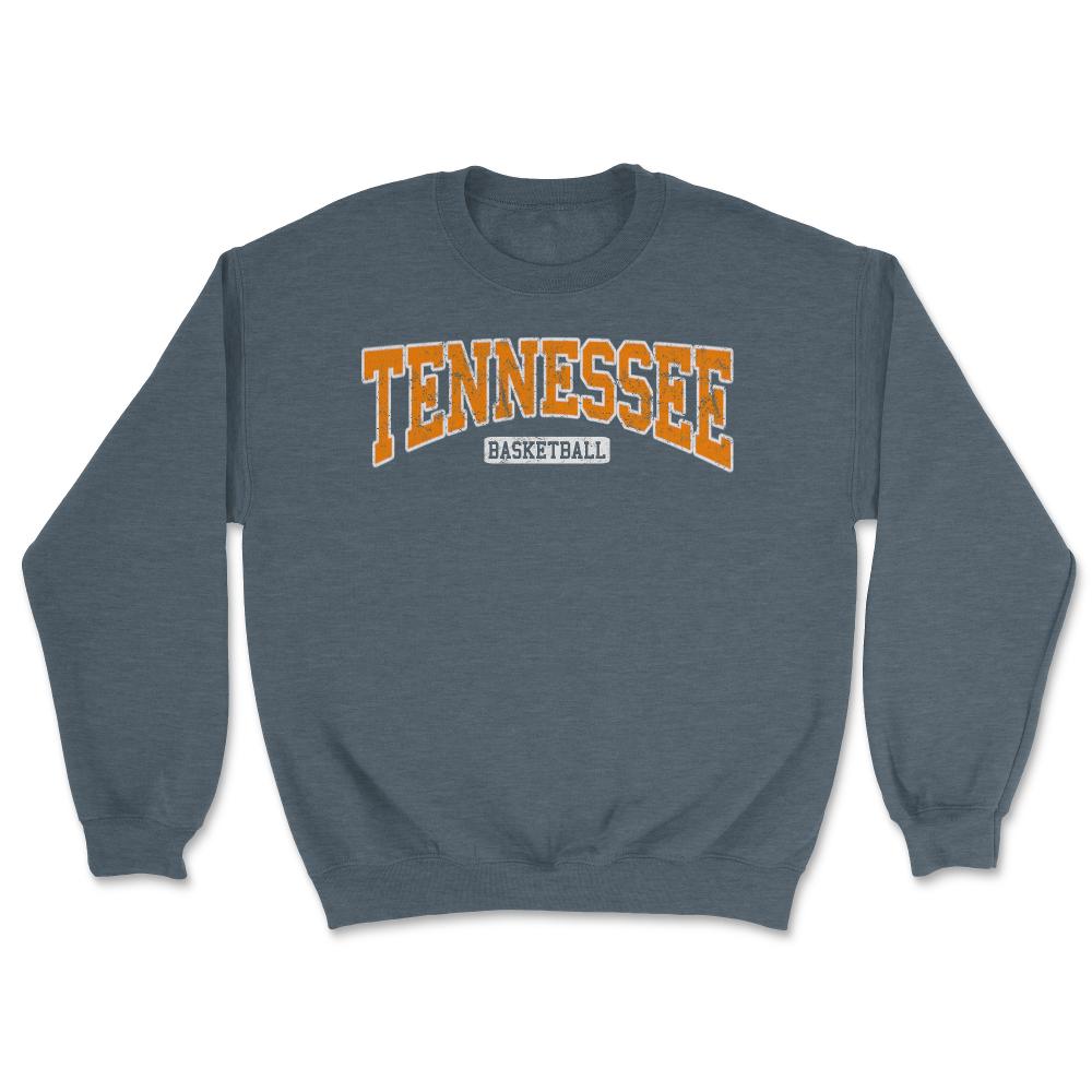 Vintage Tennessee Basketball Classic Player & Coach Fan Gift - Unisex Sweatshirt - Dark Grey Heather