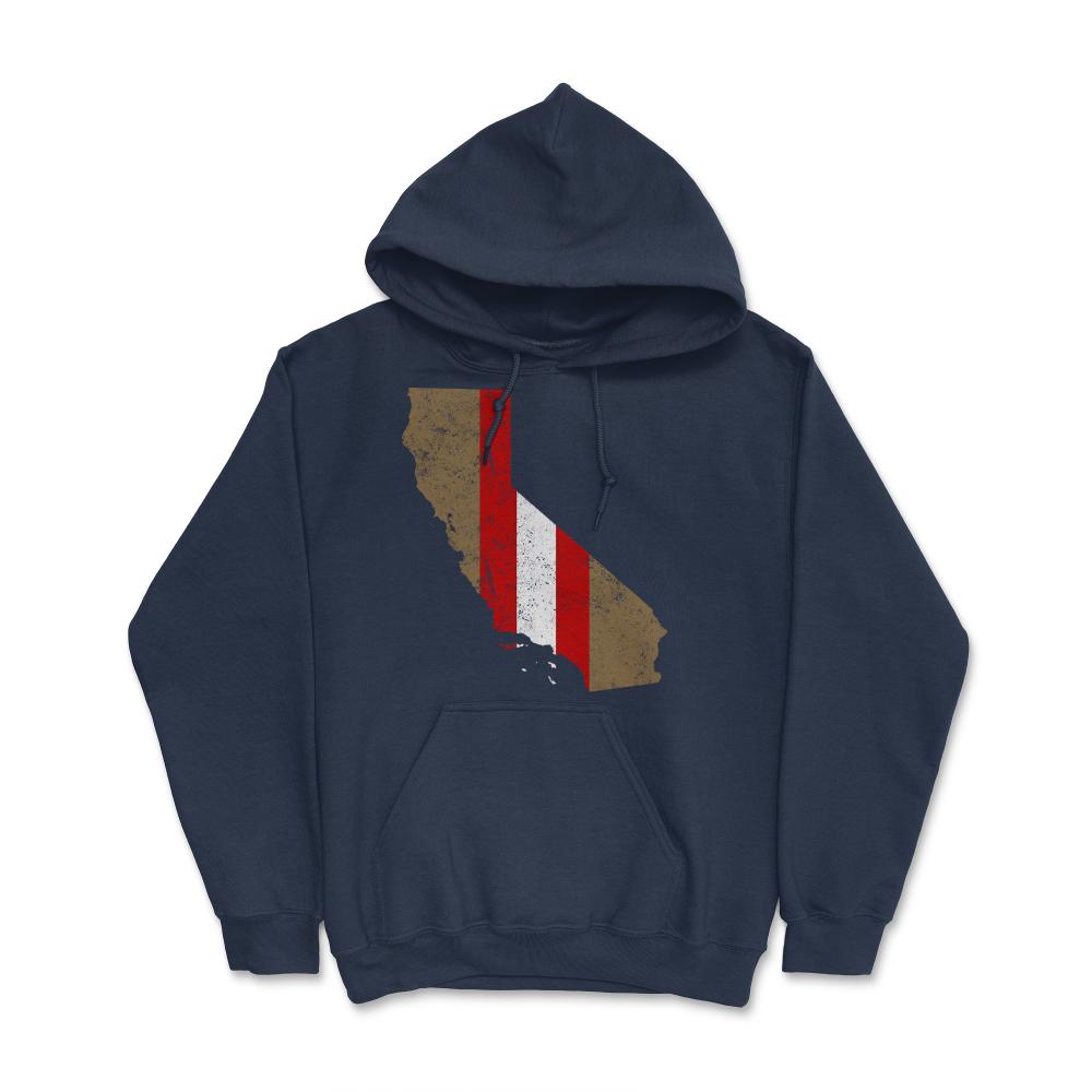 Vintage San Francisco California Football City Skyline Gameday - Hoodie - Navy