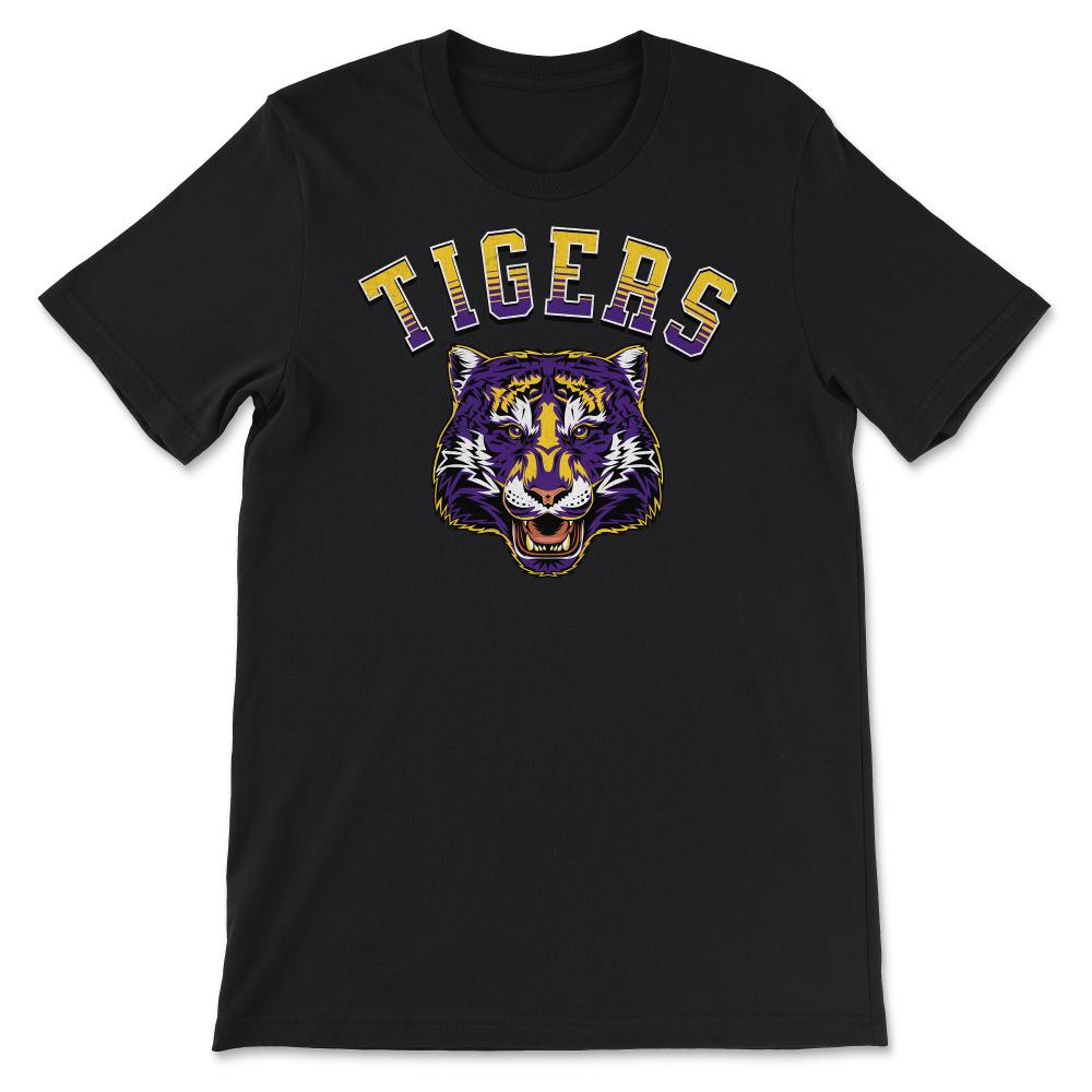 Tigers Football Louisiana Fan - Unisex T-Shirt - Black