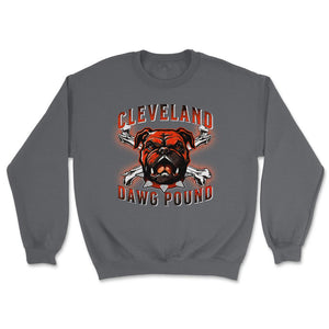 Cleveland Dawg Pound Cleveland Ohio Football Fan Gift - Unisex Sweatshirt - Smoke Grey