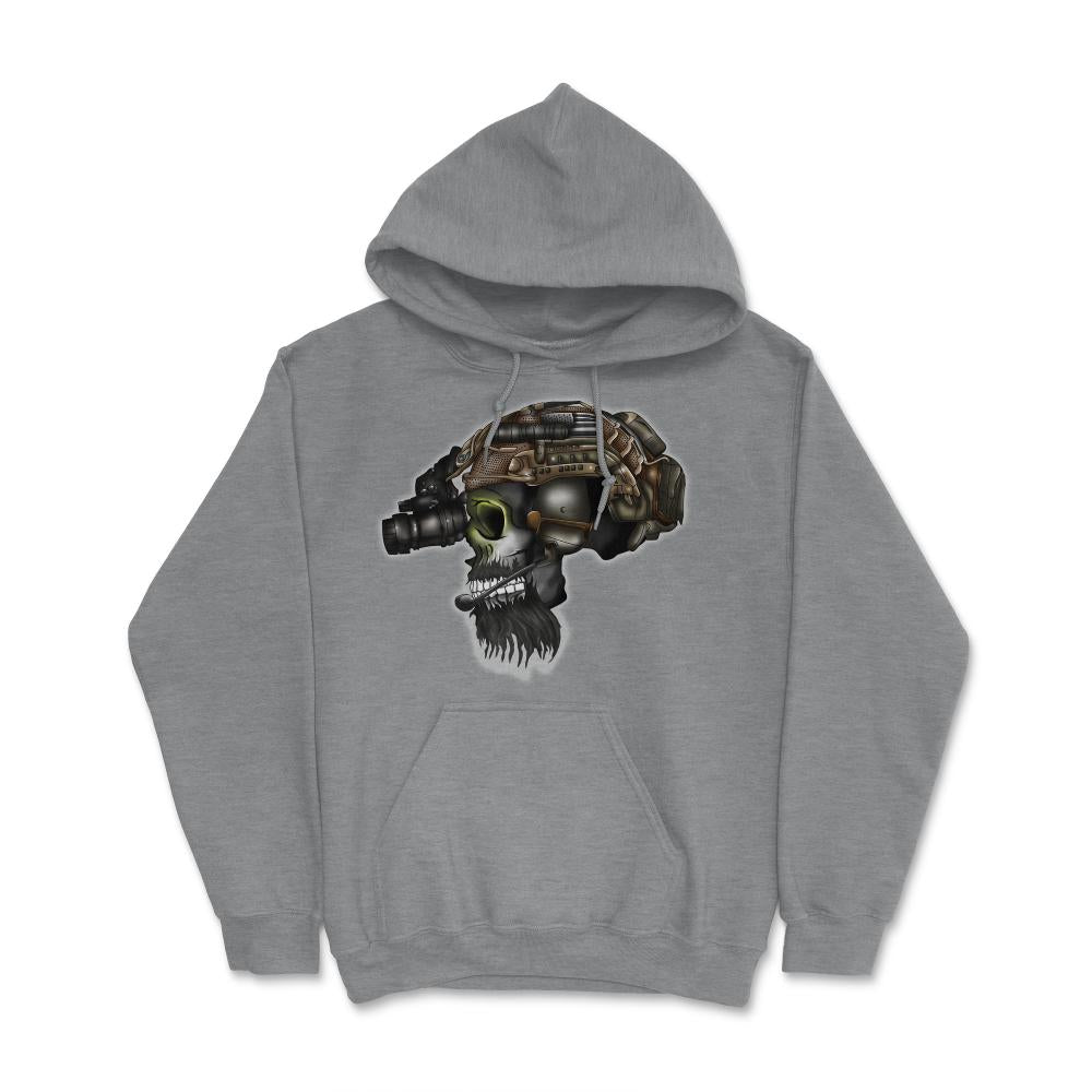 Special Forces & Ranger Regiment Bearded Skull Head Operator - Hoodie - Grey Heather