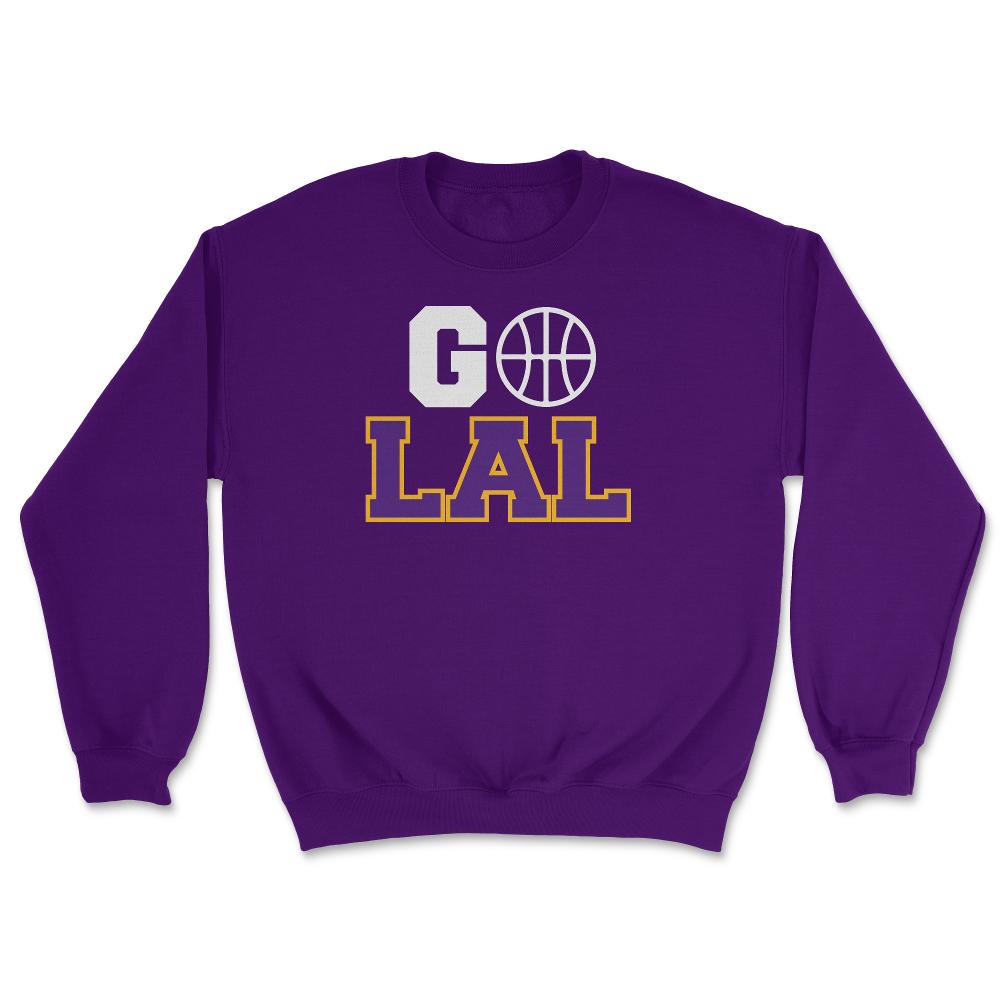 Los Angeles California Basketball Go LAL Home Town Fan - Unisex Sweatshirt - Purple