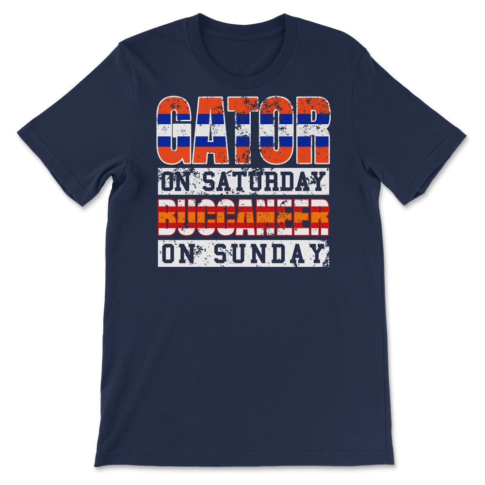 Gator on Saturday Buccaneer on Sunday - Unisex T-Shirt - Navy