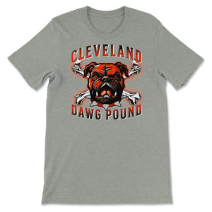 Cleveland Dawg Pound Cleveland Ohio Football Fan Gift - Unisex T-Shirt - Grey Heather