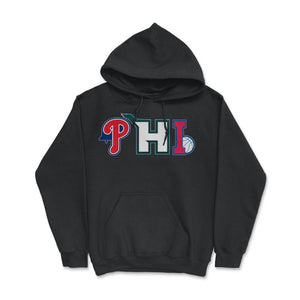 Philadelphia Pennsylvania Sports Fan Three Letter City Abbreviation - Hoodie - Black