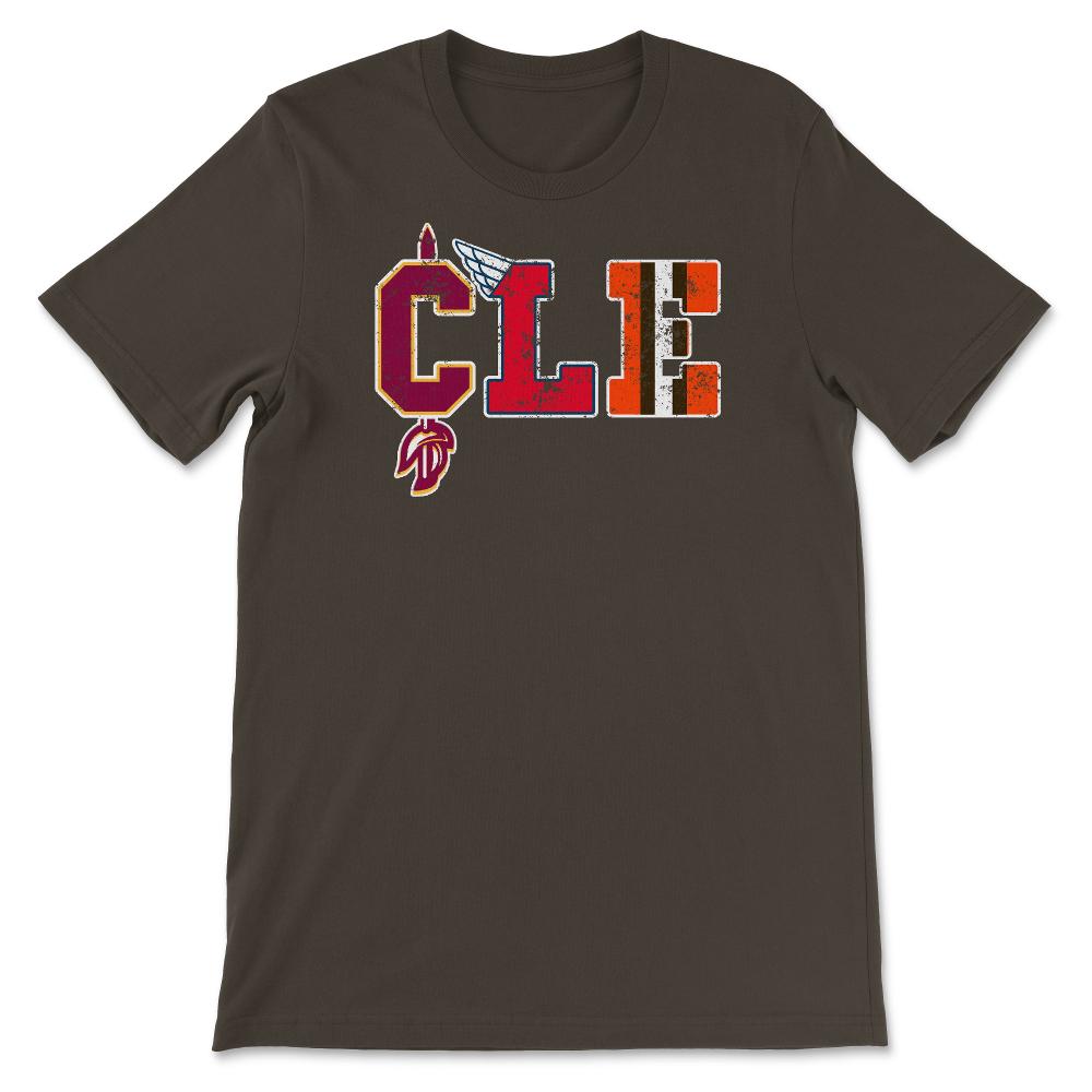 Cleveland Ohio Sports Forever Vintage Cleveland Fan Gift - Unisex T-Shirt - Brown