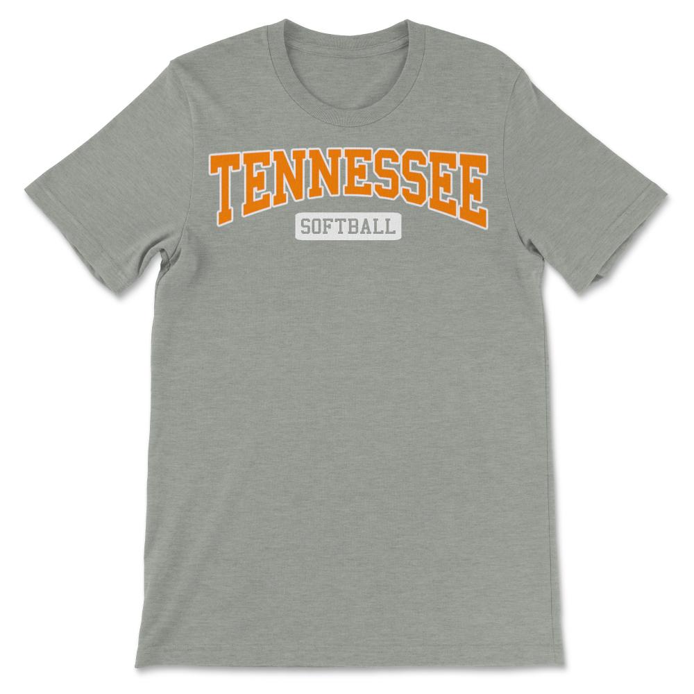 Tennessee Softball Classic Retro Style Softball Player - Unisex T-Shirt - Grey Heather