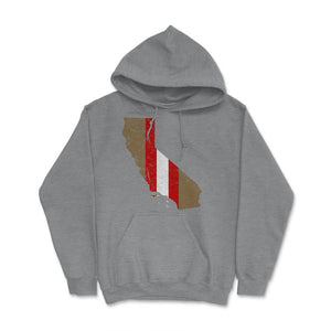 Vintage San Francisco California Football City Skyline Gameday - Hoodie - Grey Heather