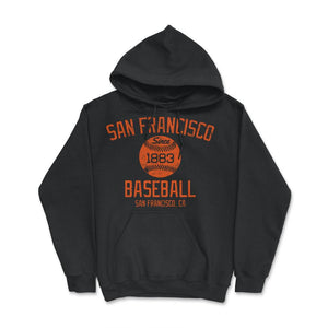 Vintage San Francisco California Baseball Retro Founded Classic Retro - Hoodie - Black