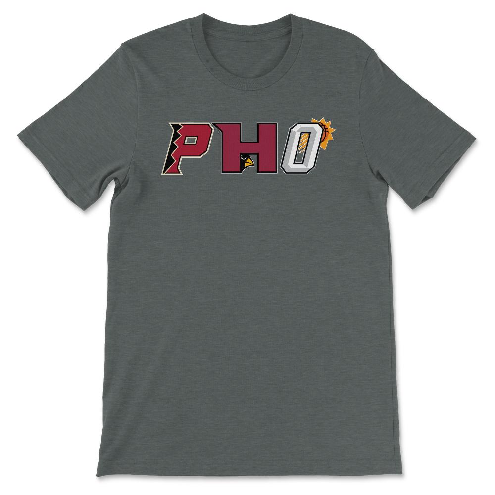 Phoenix Arizona Sports Fan Three Letter City Abbreviation - Unisex T-Shirt - Dark Grey Heather