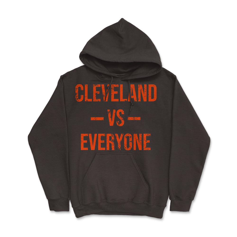 Cleveland Vs Everyone Vintage Weathered City & State Pride Ohio - Hoodie - Brown