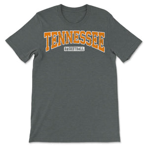 Vintage Tennessee Basketball Classic Player & Coach Fan Gift - Unisex T-Shirt - Dark Grey Heather