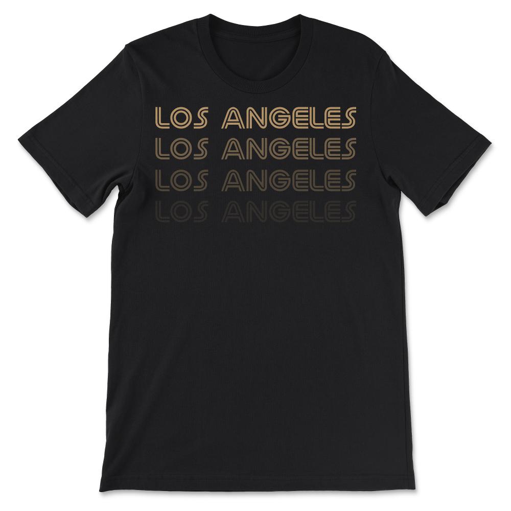 Los Angeles California Soccer Retro Style Color Fade Futbol Club Fan - Unisex T-Shirt - Black