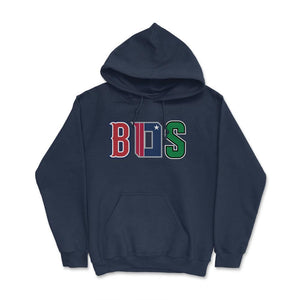 Boston Massachusetts Sports Fan Three Letter City Abbreviation - Hoodie - Navy