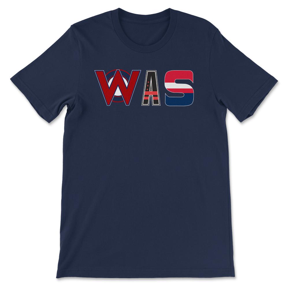 Washington DC Sports Fan Three Letter City Abbreviation - Unisex T-Shirt - Navy