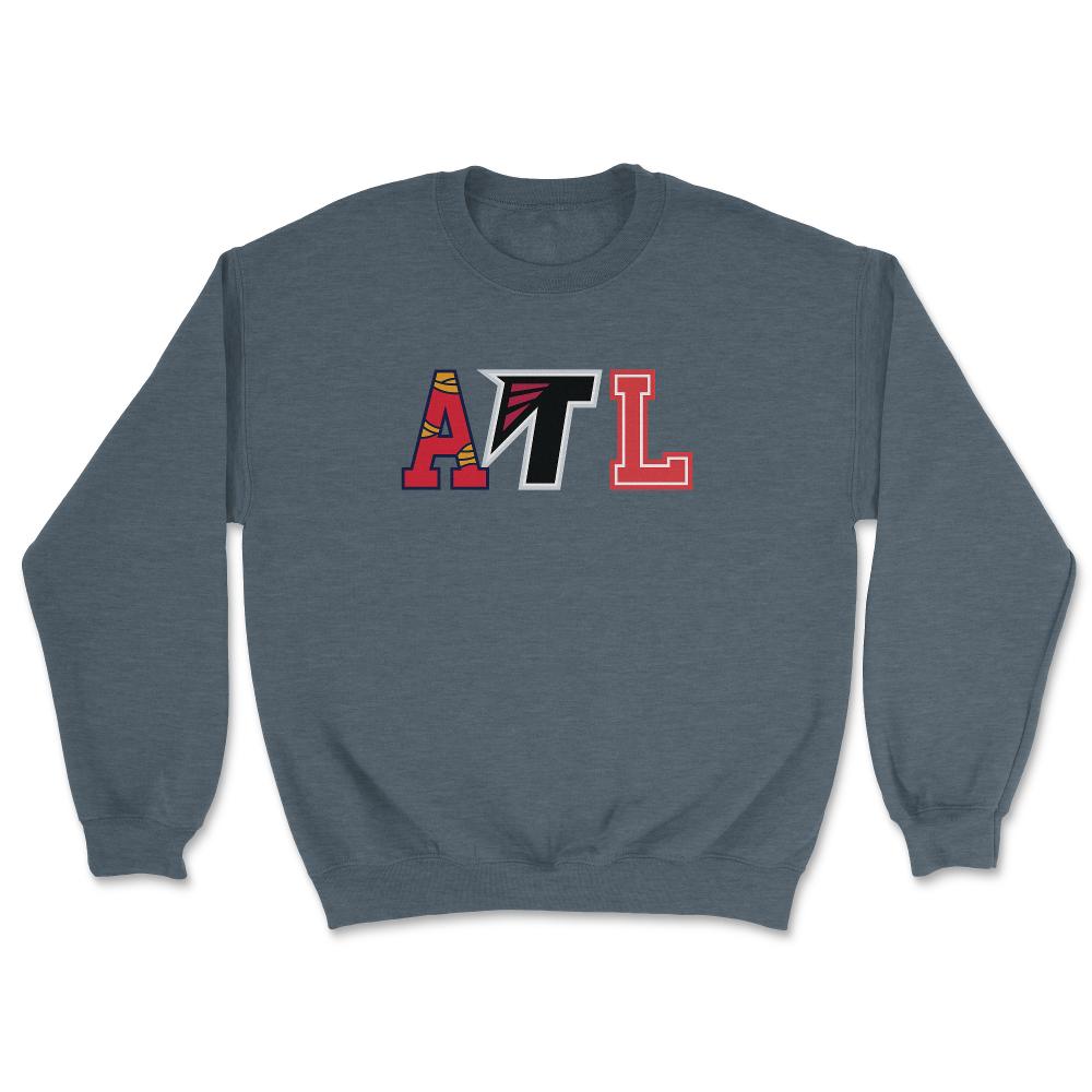 Atlanta Georgia Sports Fan Three Letter City Abbreviation - Unisex Sweatshirt - Dark Grey Heather