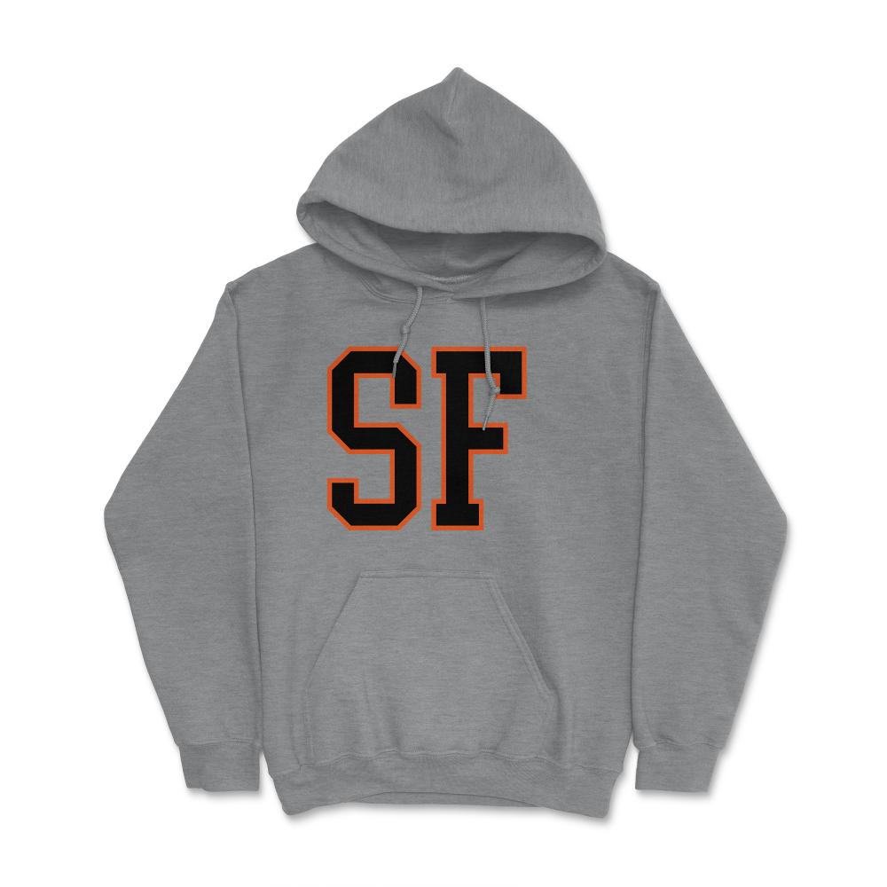 SF San Francisco California Baseball Fan Gift - Hoodie - Grey Heather