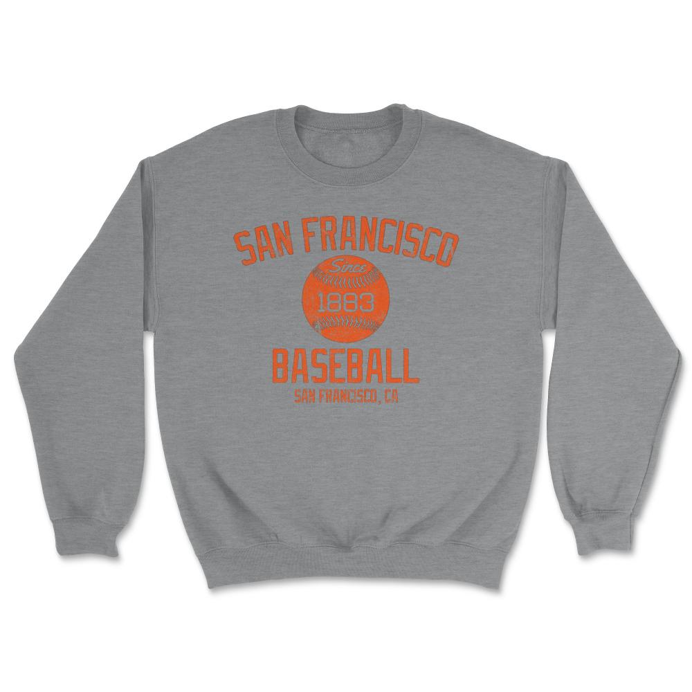 Vintage San Francisco California Baseball Retro Founded Classic Retro - Unisex Sweatshirt - Grey Heather