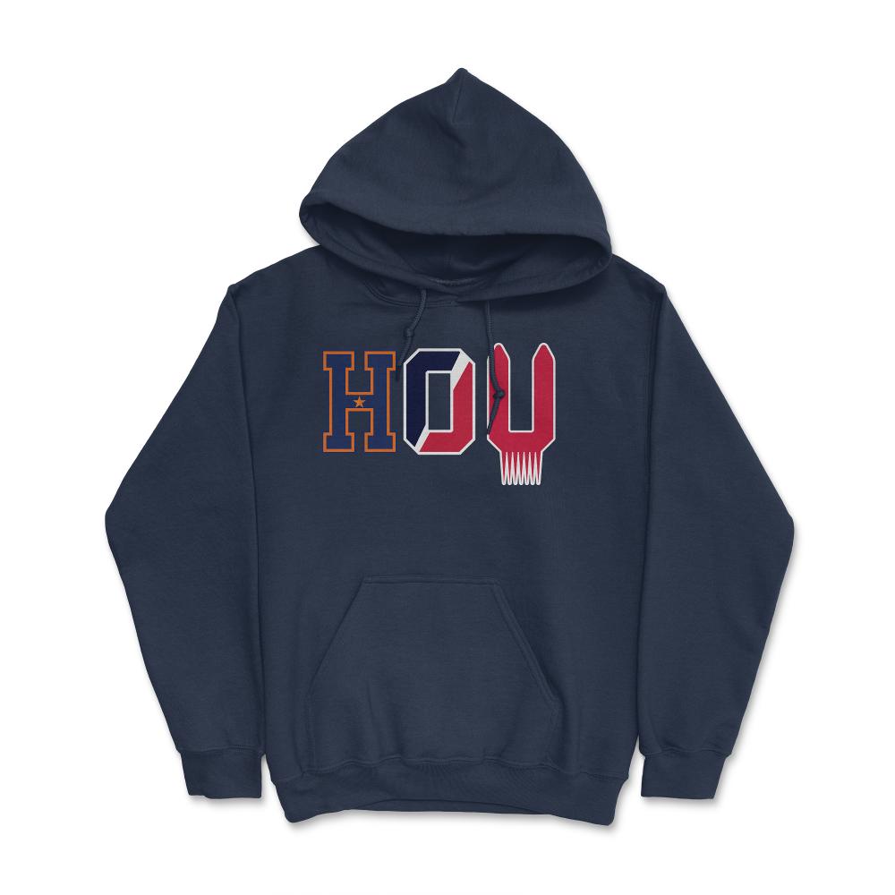 Houston Texas Sports Fan Three Letter City Abbreviation - Hoodie - Navy