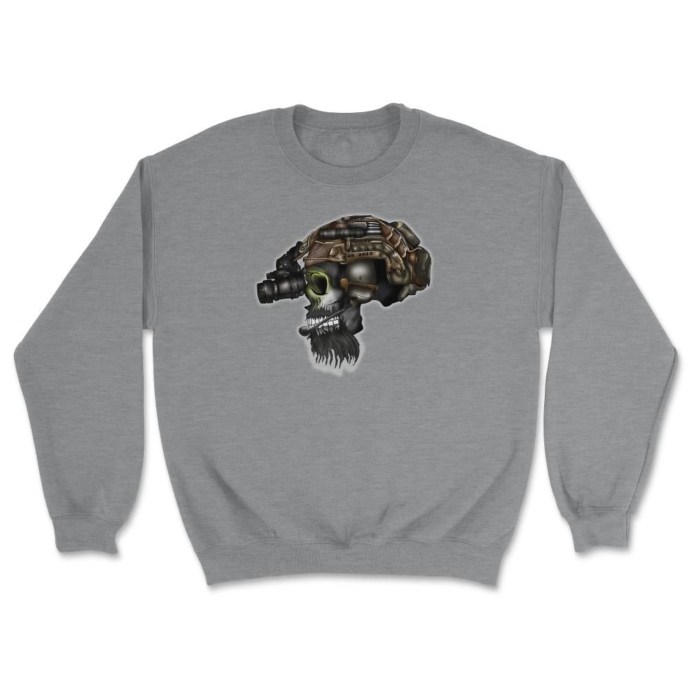 Special Forces & Ranger Regiment Bearded Skull Head Operator - Unisex Sweatshirt - Grey Heather