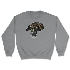 Special Forces & Ranger Regiment Bearded Skull Head Operator - Unisex Sweatshirt - Grey Heather