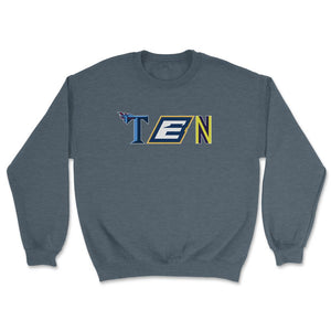 Tennessee Sports Fan Three Letter City Abbreviation - Unisex Sweatshirt - Dark Grey Heather