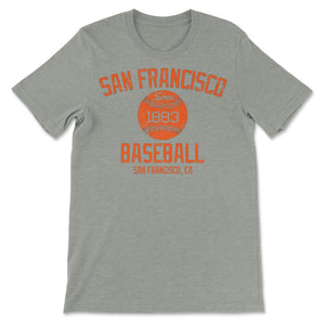 Vintage San Francisco California Baseball Retro Founded Classic Retro - Unisex T-Shirt - Grey Heather