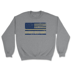 Go Navy Beat Army Flag America's Game Sports Football fan - Unisex Sweatshirt - Grey Heather