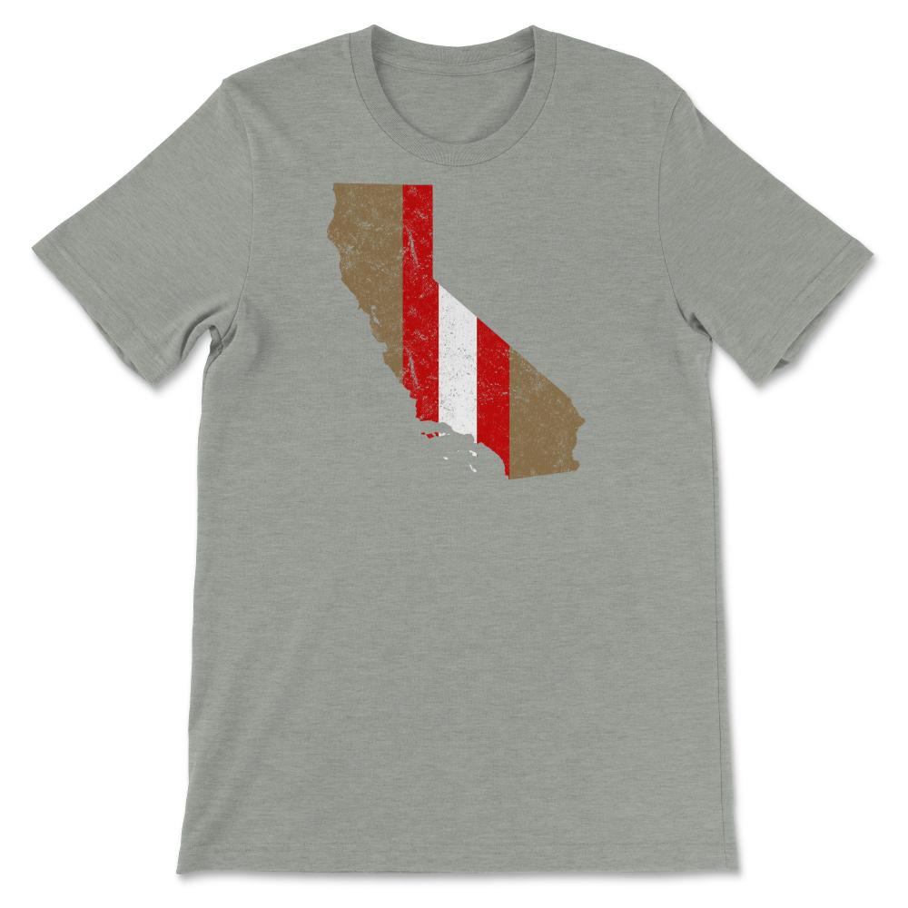 Vintage San Francisco California Football City Skyline Gameday - Unisex T-Shirt - Grey Heather