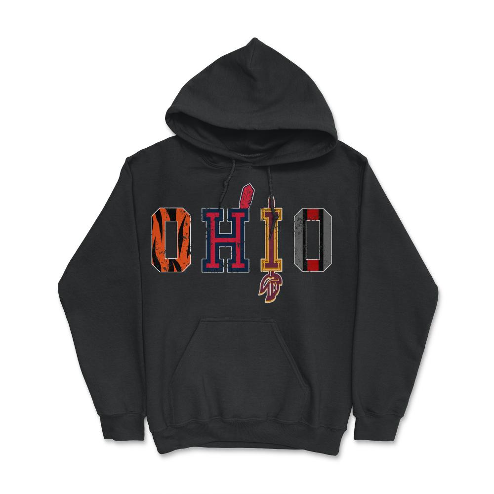 OHIO Sports Forever Vintage Cincinnati, Cleveland & Columbus Fan Gift - Hoodie - Black