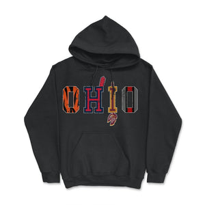 OHIO Sports Forever Vintage Cincinnati, Cleveland & Columbus Fan Gift - Hoodie - Black