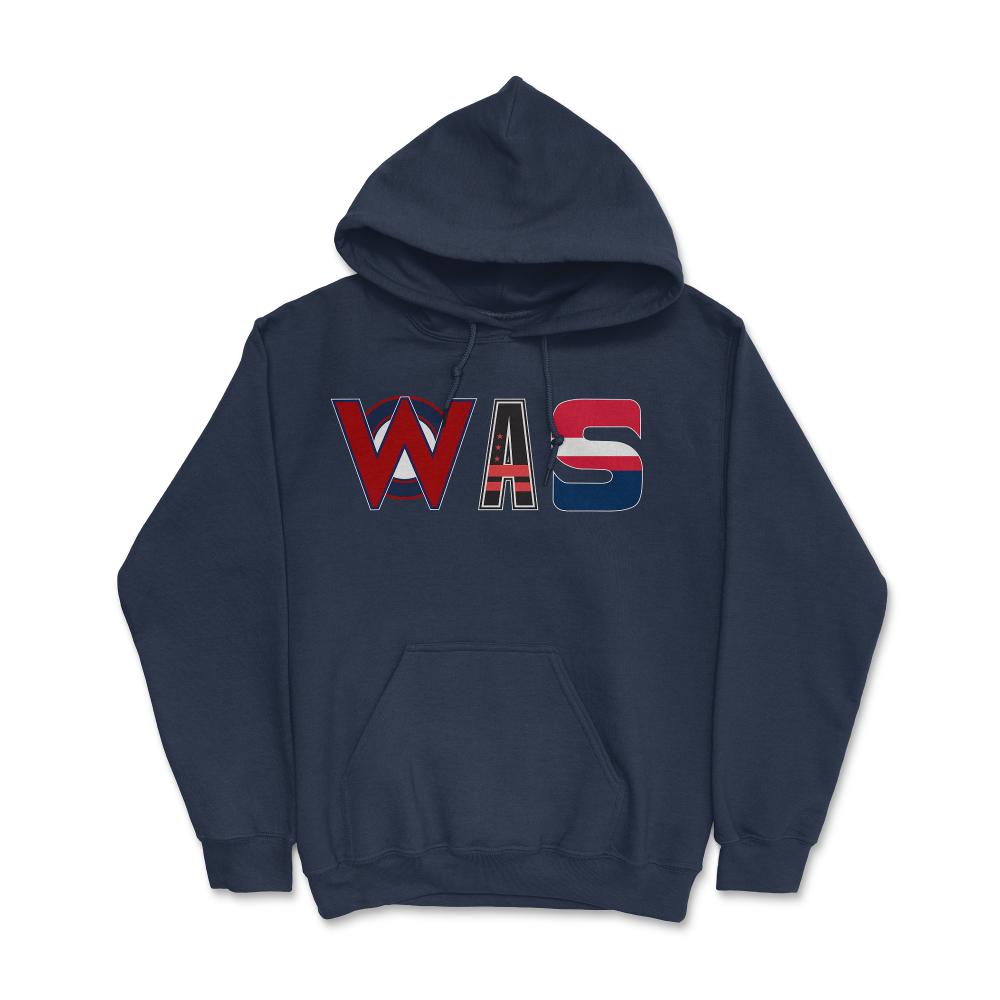 Washington DC Sports Fan Three Letter City Abbreviation - Hoodie - Navy