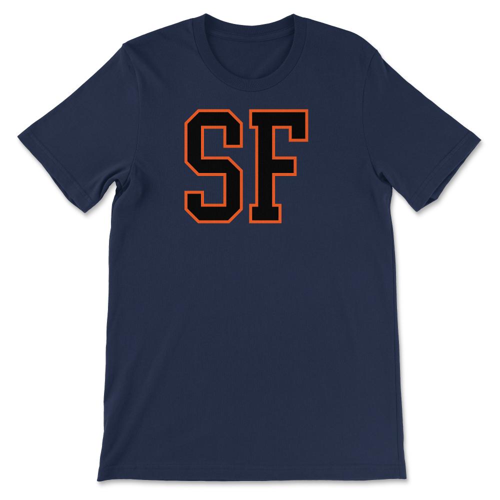 SF San Francisco California Baseball Fan Gift - Unisex T-Shirt - Navy