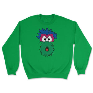 Philadelphia Pennsylvania Baseball Phanatic Mascot Philly Baseball Fan - Unisex Sweatshirt - Irish Green