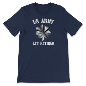 Retired Army Lieutenant Colonel Military Veteran Retiree - Unisex T-Shirt - Navy