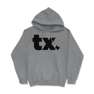 Texas Two Letter State Abbreviation Unique Resident - Hoodie - Grey Heather