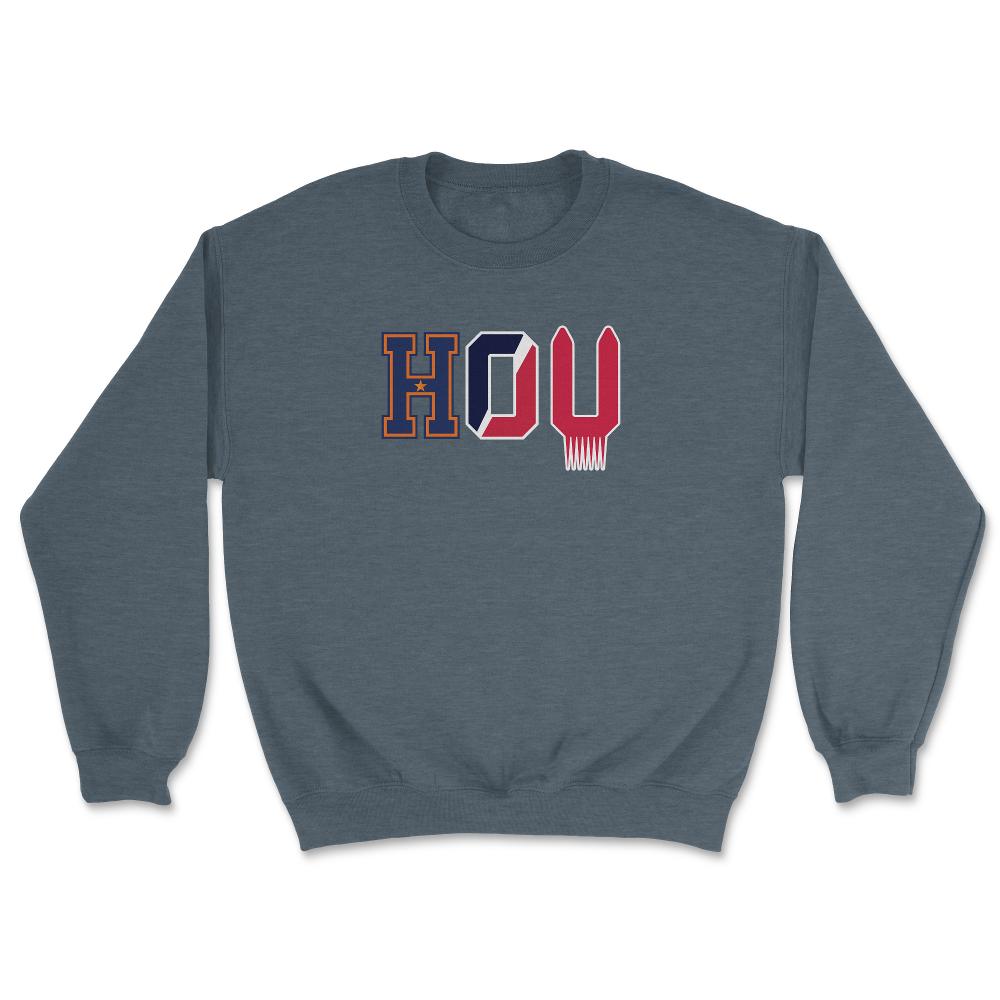 Houston Texas Sports Fan Three Letter City Abbreviation - Unisex Sweatshirt - Dark Grey Heather