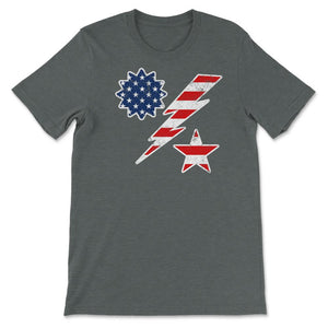 75th Ranger Regiment DUI US Flag Minimalistic Military Patriotic Gift - Unisex T-Shirt - Dark Grey Heather