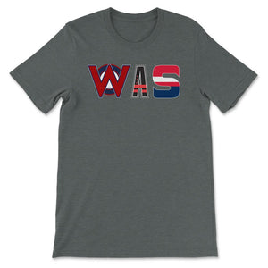 Washington DC Sports Fan Three Letter City Abbreviation - Unisex T-Shirt - Dark Grey Heather