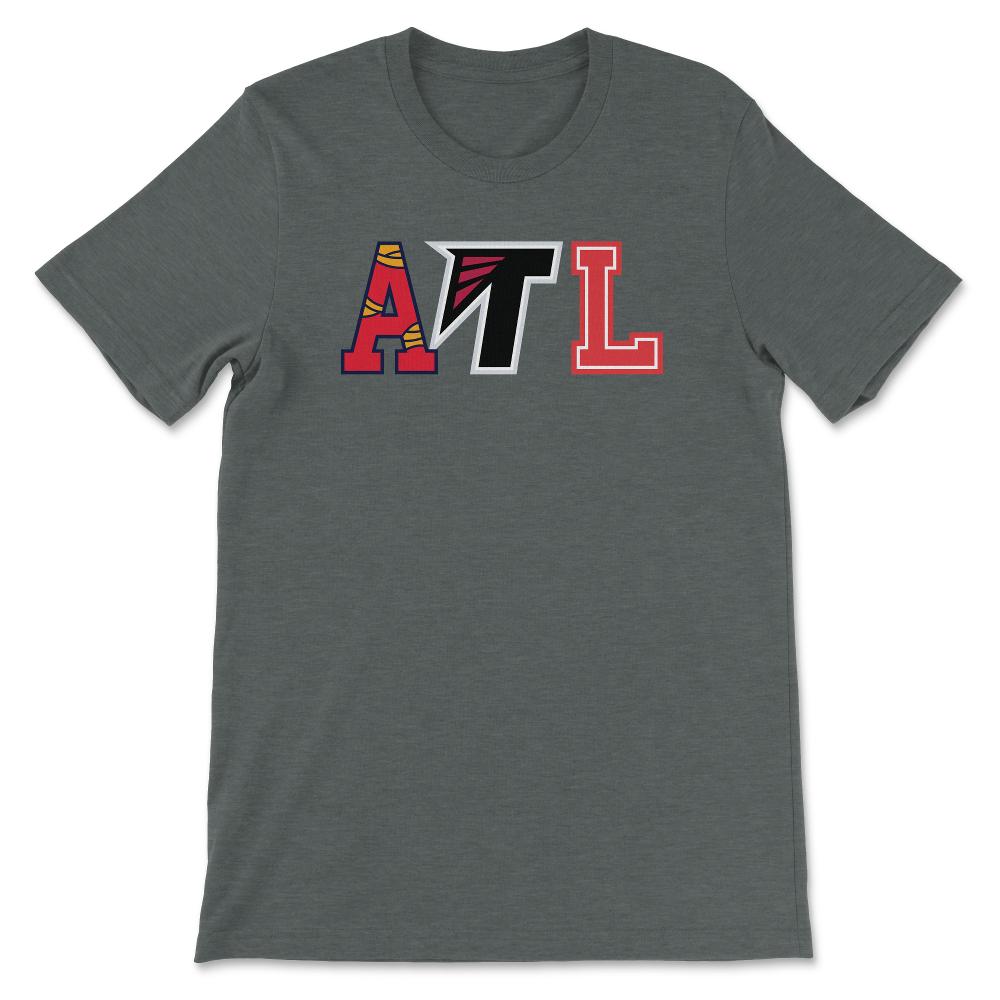 Atlanta Georgia Sports Fan Three Letter City Abbreviation - Unisex T-Shirt - Dark Grey Heather