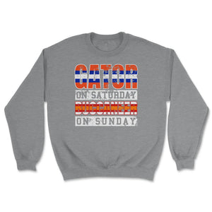 Gator on Saturday Buccaneer on Sunday - Unisex Sweatshirt - Grey Heather