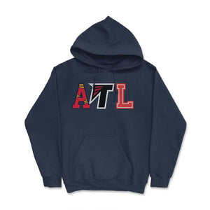 Atlanta Georgia Sports Fan Three Letter City Abbreviation - Hoodie - Navy