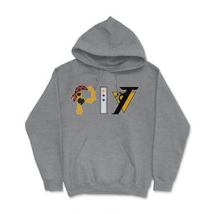 Pittsburgh Pennsylvania Sports Fan Three Letter City Abbreviation - Hoodie - Grey Heather