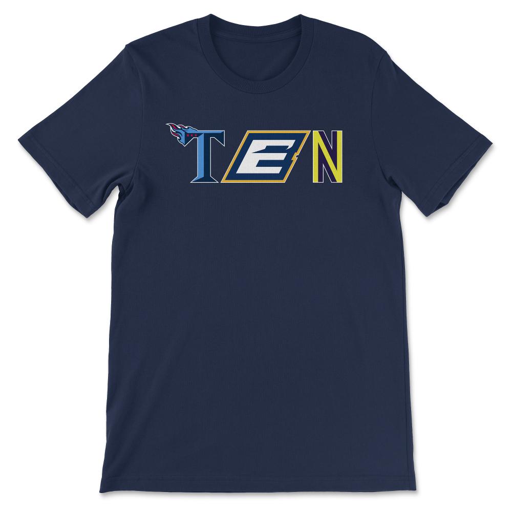 Tennessee Sports Fan Three Letter City Abbreviation - Unisex T-Shirt - Navy