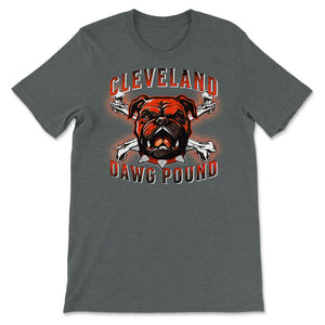 Cleveland Dawg Pound Cleveland Ohio Football Fan Gift - Unisex T-Shirt - Dark Grey Heather